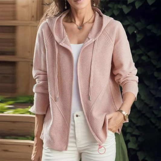 Sandra | Effen trui met capuchon